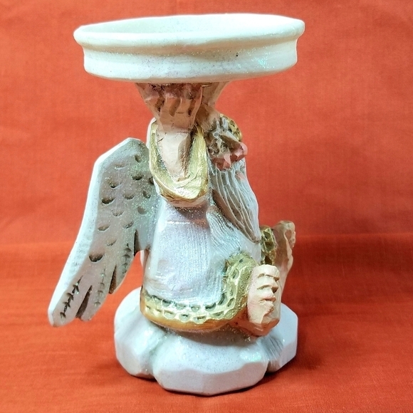 VTG David Frykman Oldest Angel Candle Holder DF3221 All That Glitters Christmas - Picture 7 of 13